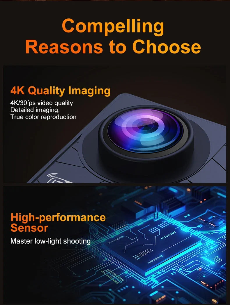 Sport Camera 1080p &ndash; Waterproof IP68 Action Cam with Remote Control