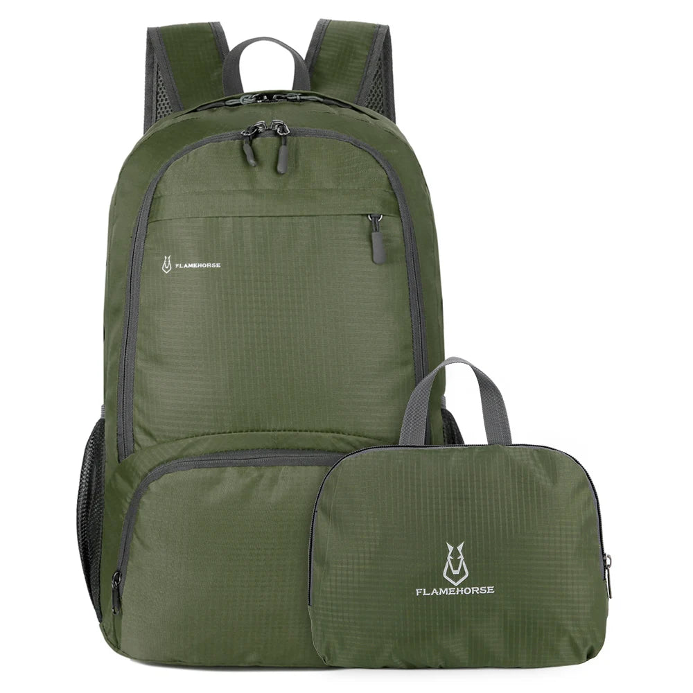 Lightweight Foldable Backpack &ndash; Water-Resistant And Packable army green