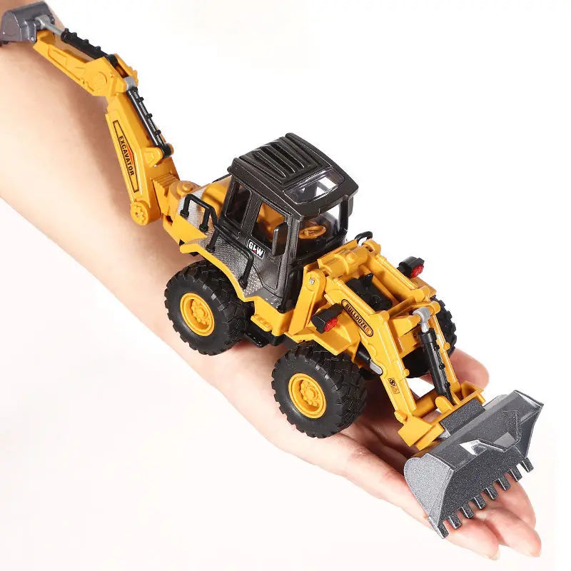 Toys for Boys Alloy Tractor Kids Excavator Bulldozer Miniature Crane Truck Model Diecast Farm Engineering Vehicle Children Gifts