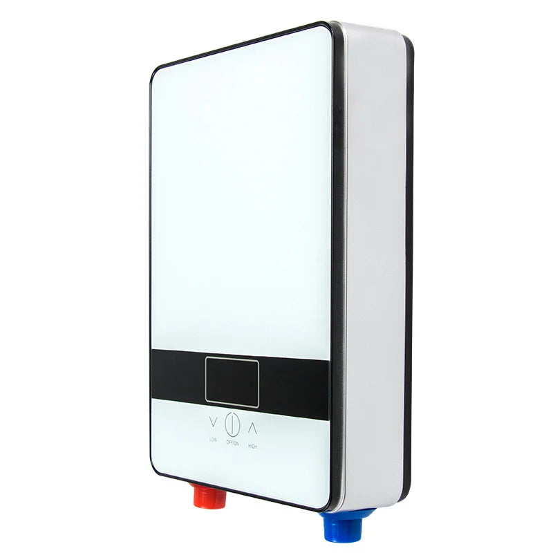 Instant Electric Water Heater Shower - Temp Display Beige