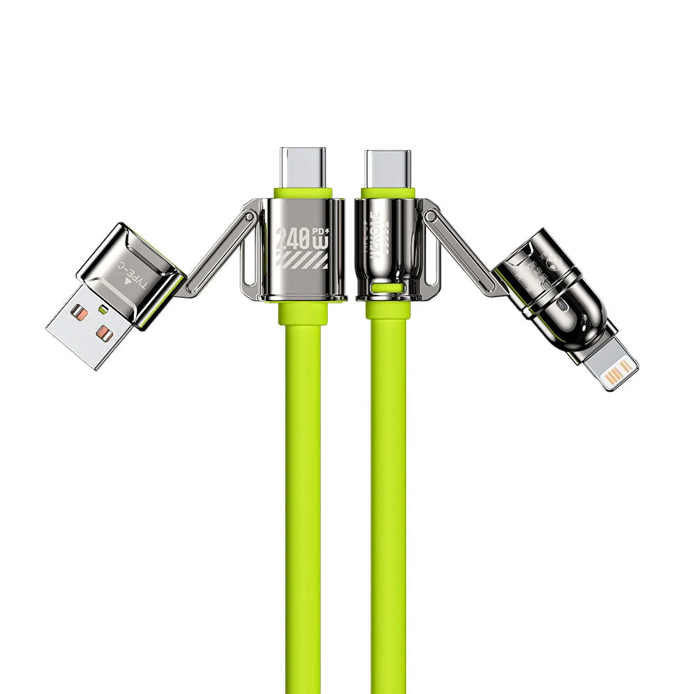 4-in-1 Kirsite Cable &ndash; 240W Super Fast Charging