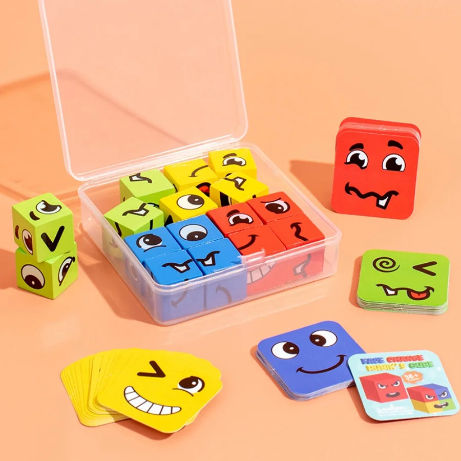 Kids Emotions Expression Game - Montessori Learning Fun The plastic box
