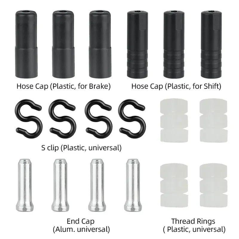 Deemount Brake Derailleur Cables Kit &ndash; Durable Carbon Steel Construction