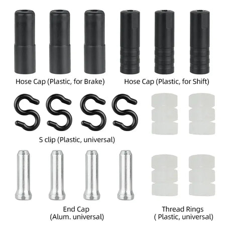 Deemount Brake Derailleur Cables Kit &ndash; Durable Carbon Steel Construction