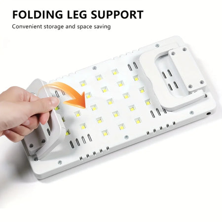 YIKOOLIN Foldable Nail Lamp With LED UV Gel Dryer &ndash; Compact