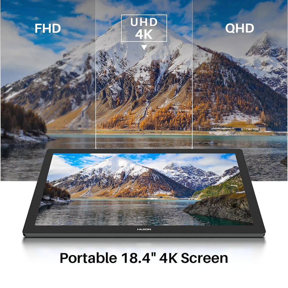 Huion Kamvas Pro 19 Tableta de Dibujo 18.4 Pulgadas Pantalla 4K Con PenTech 4.0