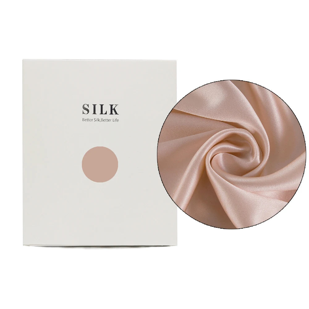 NoEnName_Null 100% Pure Real Silk Pillowcase &ndash; Soft Breathable Comfort for Hair and Skin Baby Pink / 51x76CM / CHINA