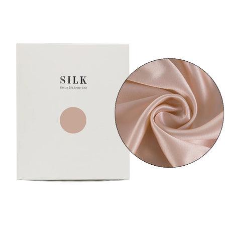 NoEnName_Null 100% Pure Real Silk Pillowcase &ndash; Soft Breathable Comfort for Hair and Skin Baby Pink / 51x76CM / CHINA
