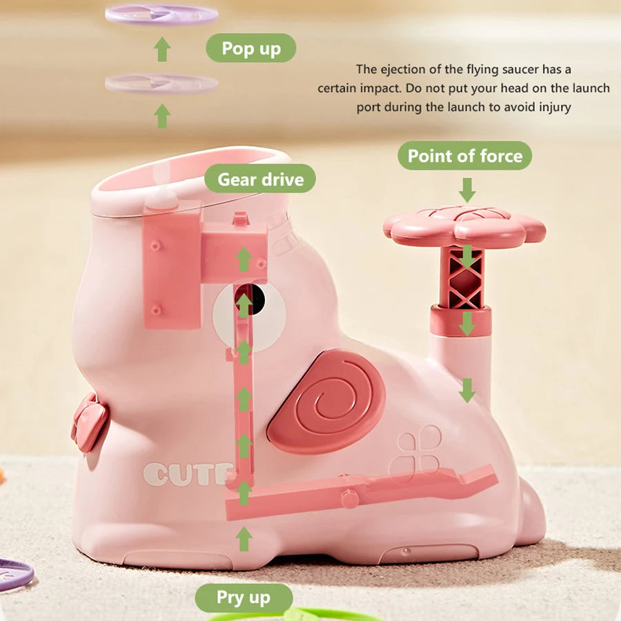 Air Discs Launcher &ndash; Fun Indoor and Outdoor Flying Game