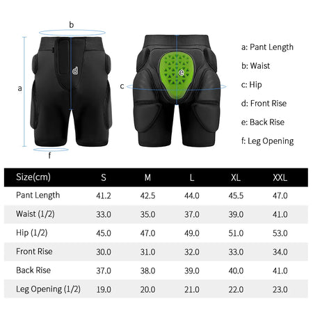 Padded Skating Shorts 3D Protection &ndash; High Impact Padding