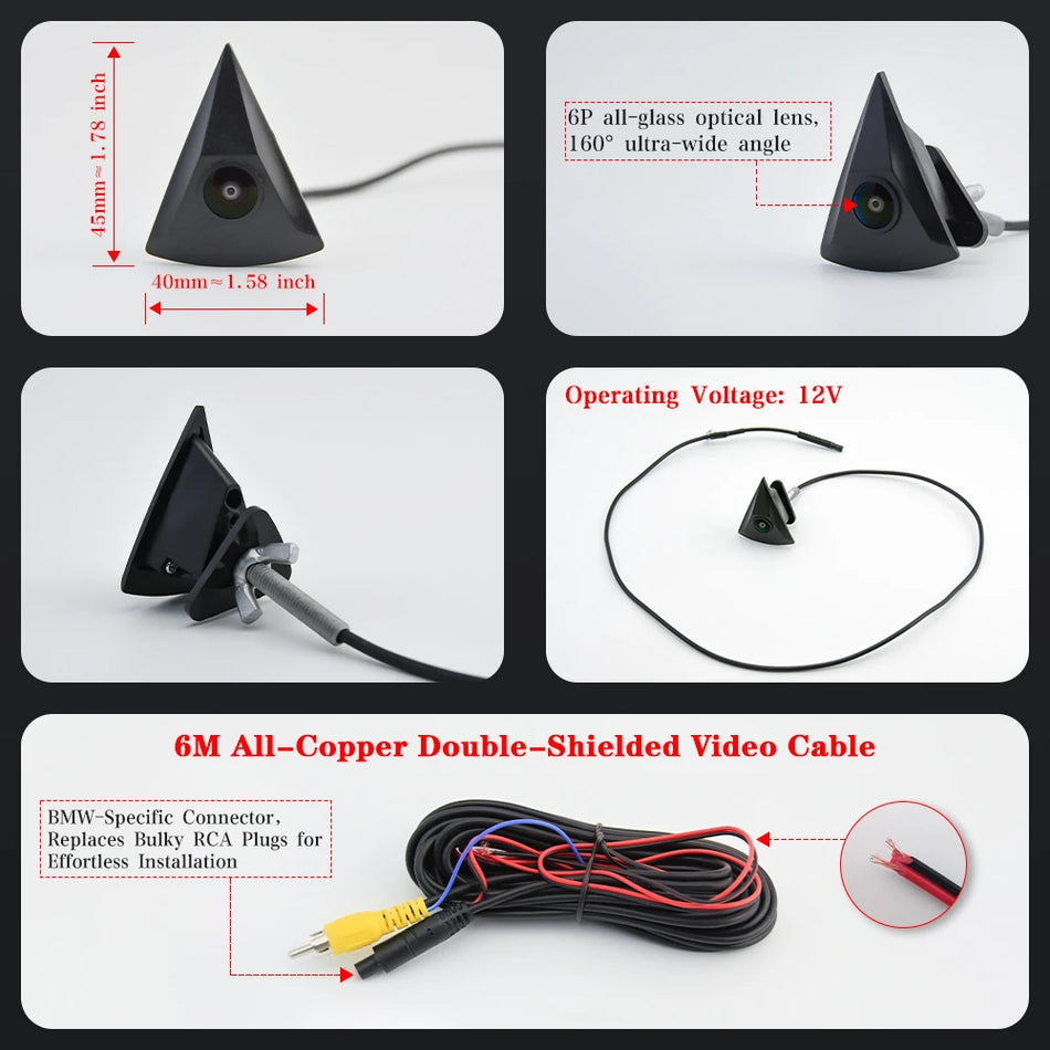 Autotop AHD Avto Kamera 160 Deg VW Nočna Vizija Vodoodporna