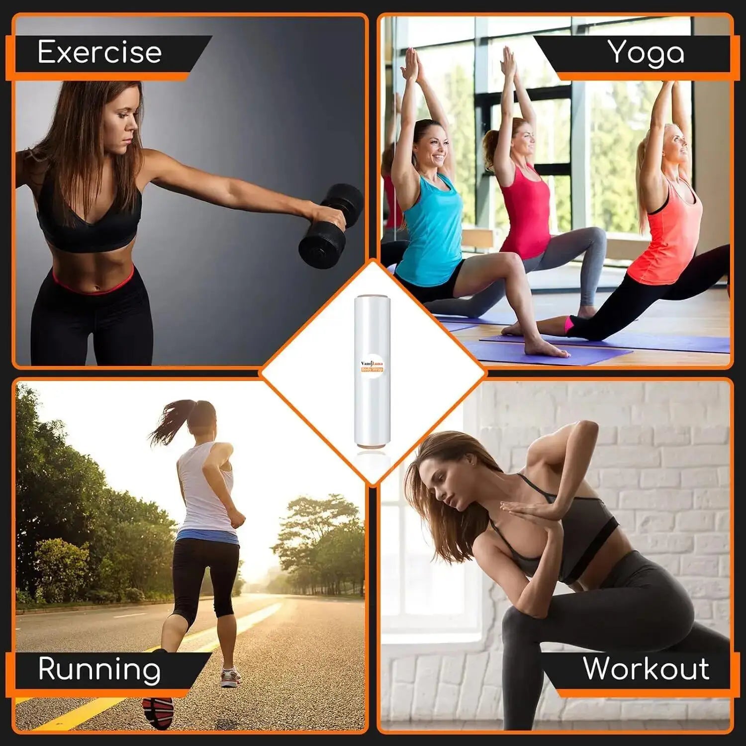 Fat Burning Plastic Belt Waist Wrap Shaper &ndash; Sauna Slimming