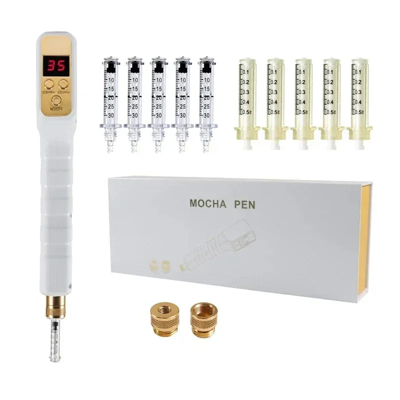 2 in 1 Electric Hyaluron Pen &ndash; High Pressure Delivery WHITE