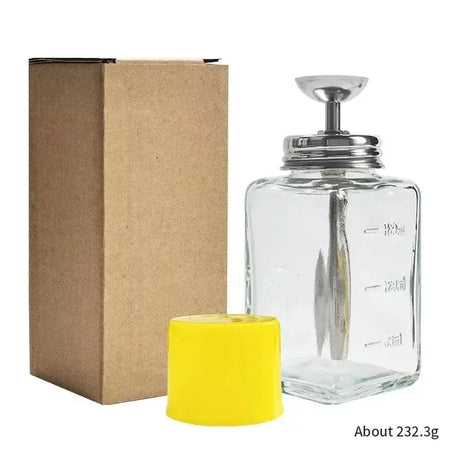 Nail glass bottle press funnel press type alcohol bottle nail remover water empty bottle cleaning liquid crystal hydraulic 180ml by InterCyprus Trading Ltd