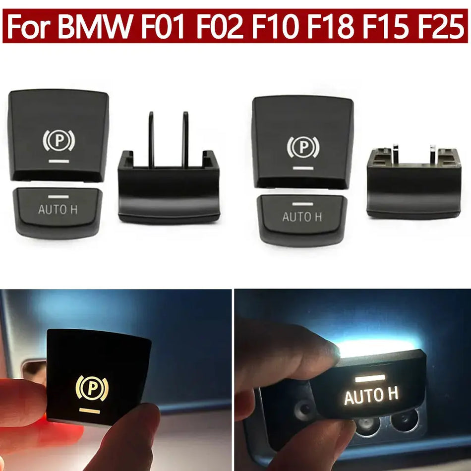 Car Electronic Parking Brake Switch Auto H Button Switch Cover For BMW 5 6 7 X3 X4 X5 X6 Series F01 F02 F10 F12 F15 F16 F25 F26 by InterCyprus Trading Ltd