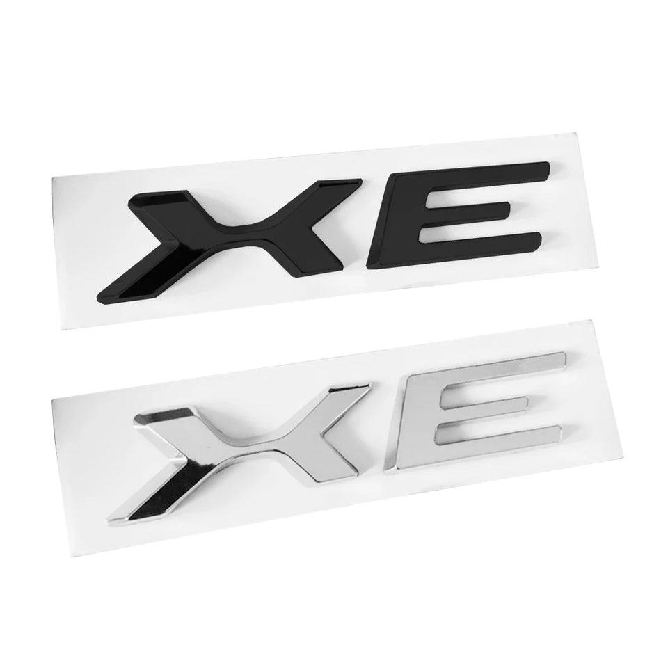 Jaguar XE 3D Car Emblem Sticker, Rear Trunk Panel Logo Badge Decal, Metal