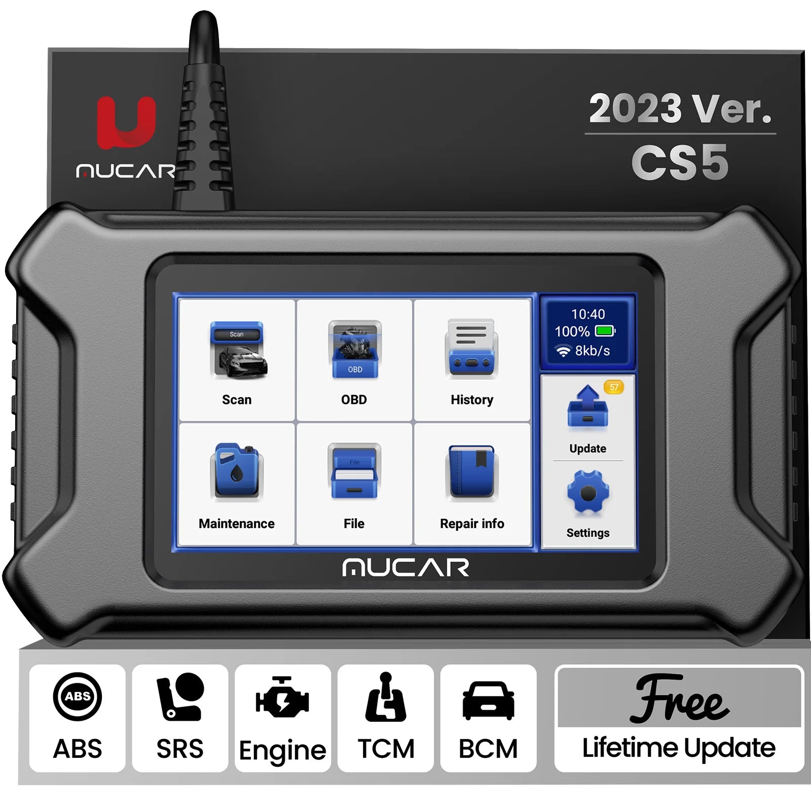 MUCAR CS5 OBD2 Scanner - Five System Diagnostics Included MUCAR CS5 / france