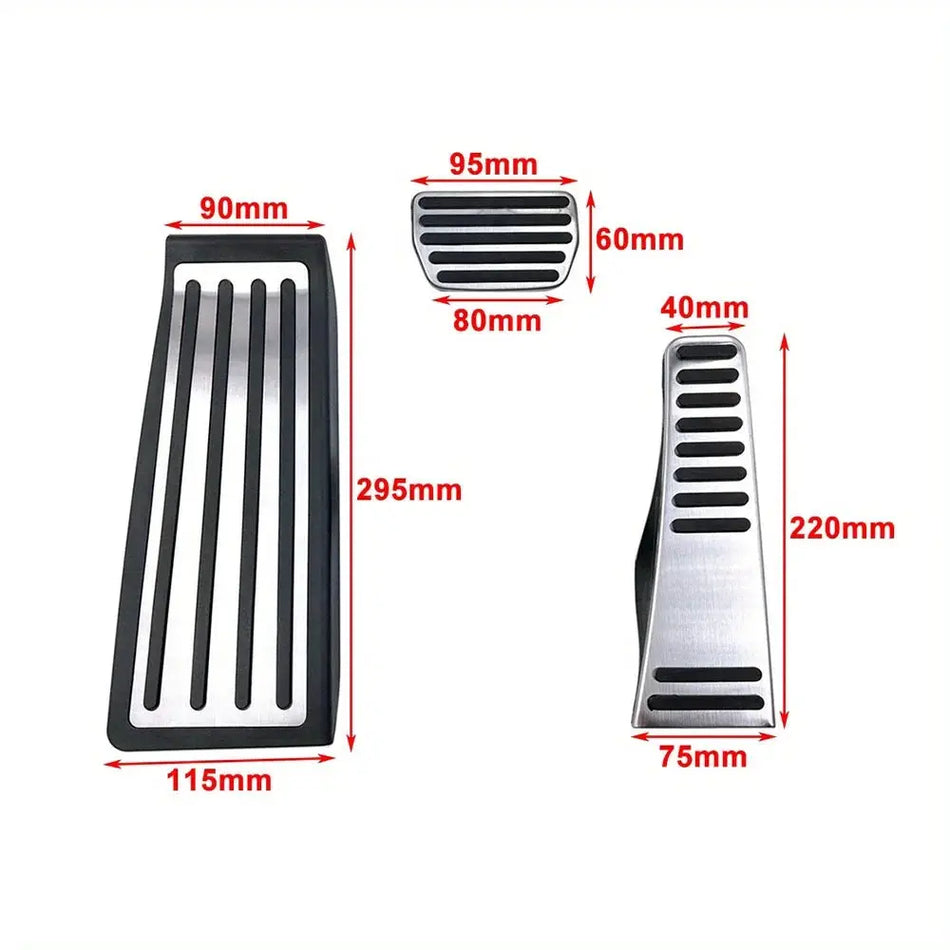 Accelerator Brake Pedal Covers Anti-Slip for Volvo XC90 2018-2025 LHD by InterCyprus Trading Ltd