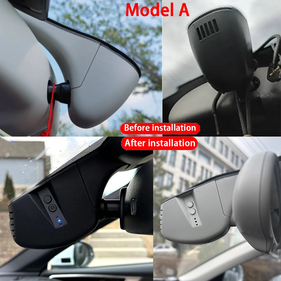 Audi A1 S1 8X için 4K Ön ve Arka Dash Cam, WiFi, Tak ve Çalıştır, Park Modu