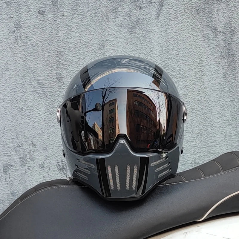 ORZ Full Face Modular Helmet Vintage Chopper &ndash; DOT Approved