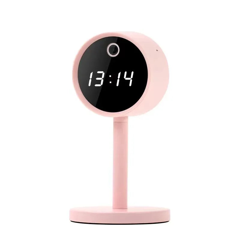 Tuya Wifi Alarm Clock Camera &ndash; HD Night Vision Motion Detection NEW 2G PINK