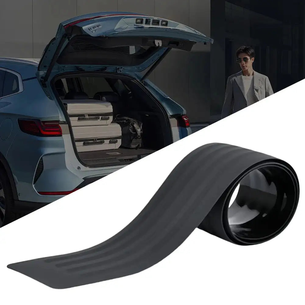 Universal Rubber Mouldings Pad Trim Cover Strip Anti-Scratch Car Rear Bumper Guard Plate Cover Trim Trunk Guard Car Accessories