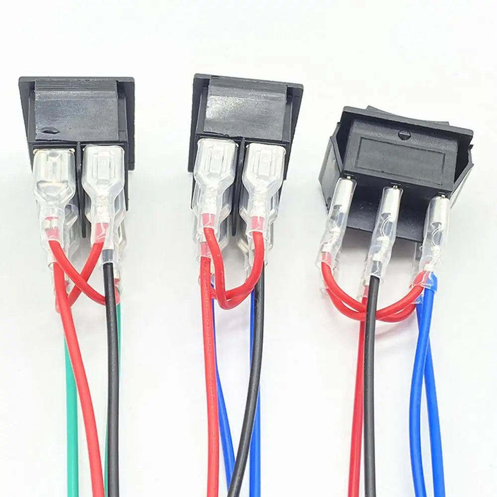 Wired 20A 12V DC Motor Polarity Reversing Rocker Switch &ndash; Seamless Control for DC Motors