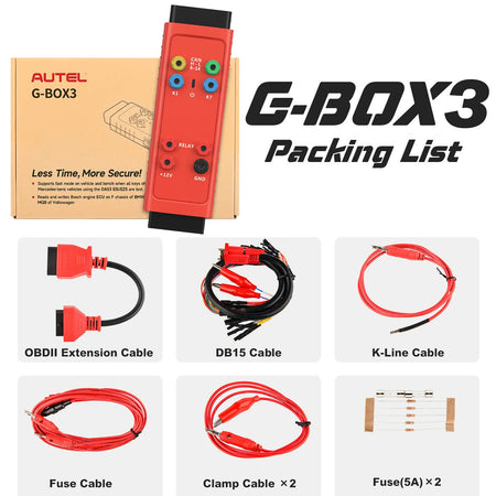 Autel GBOX3 Key Programming Tool G-BOX &ndash; Key Lost Coverage GBOX 3 / United States