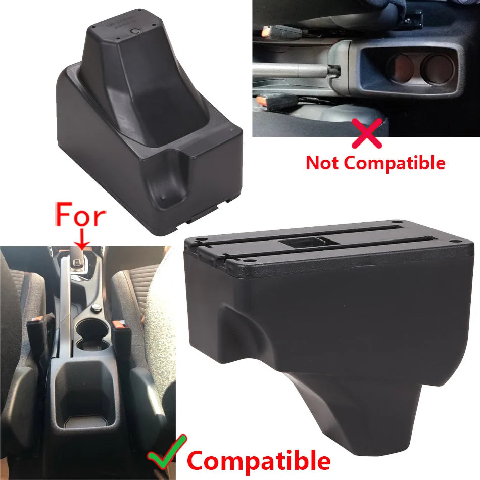 Middenconsole-armsteunbox met PU-leer voor Peugeot 208 2008