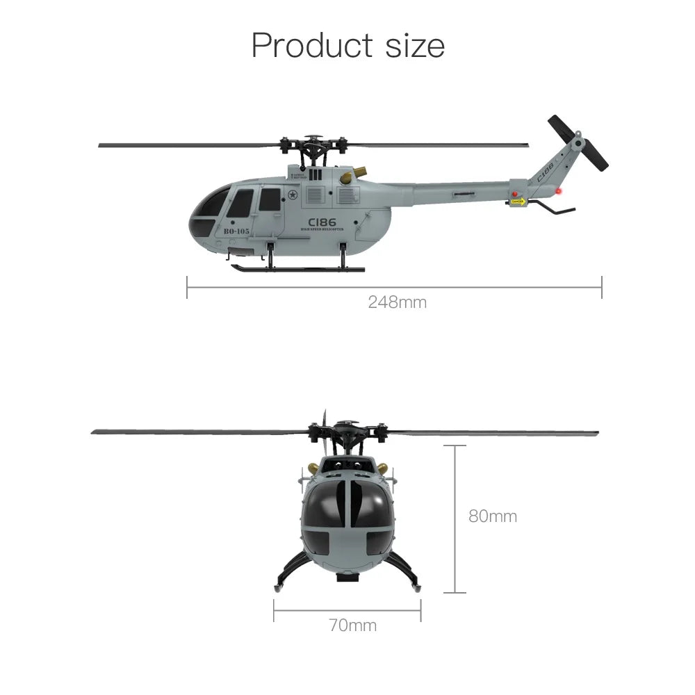 C186 RC Helicopter &ndash; 6 Axis Gyroscope Stabilization