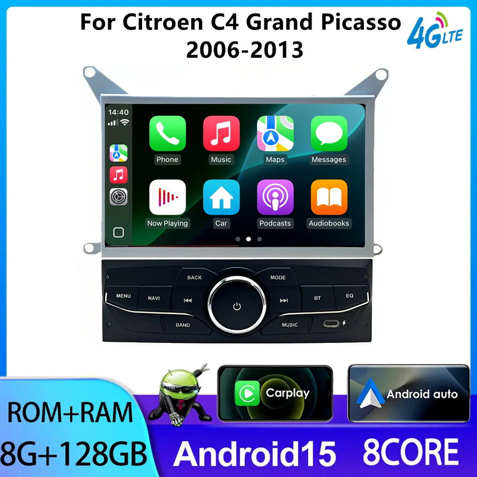 Nawigacja MP3 Carplay do Citroena C4 Grand Picasso 2006-2013