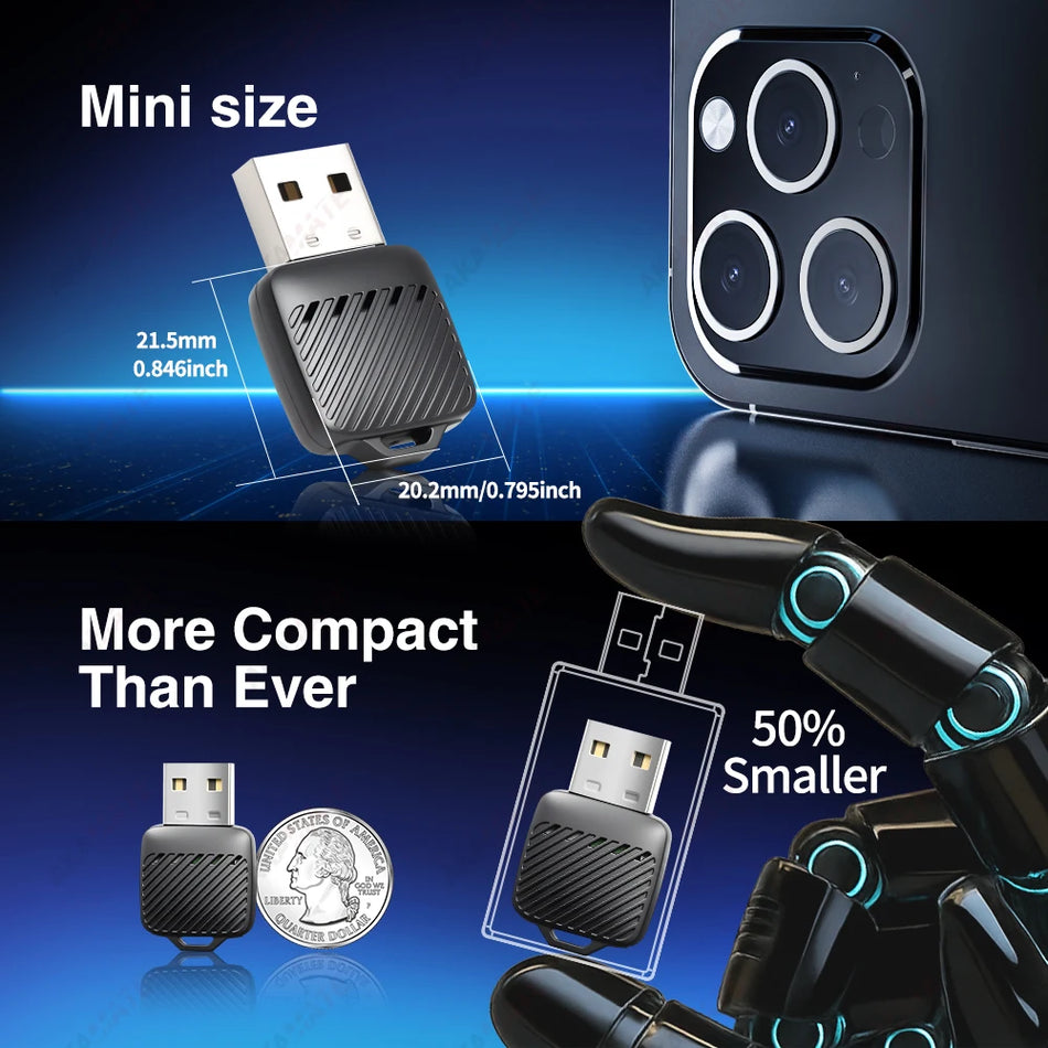 Wireless Mini CarPlay Adapter &ndash; Wired to Wireless CarPlay