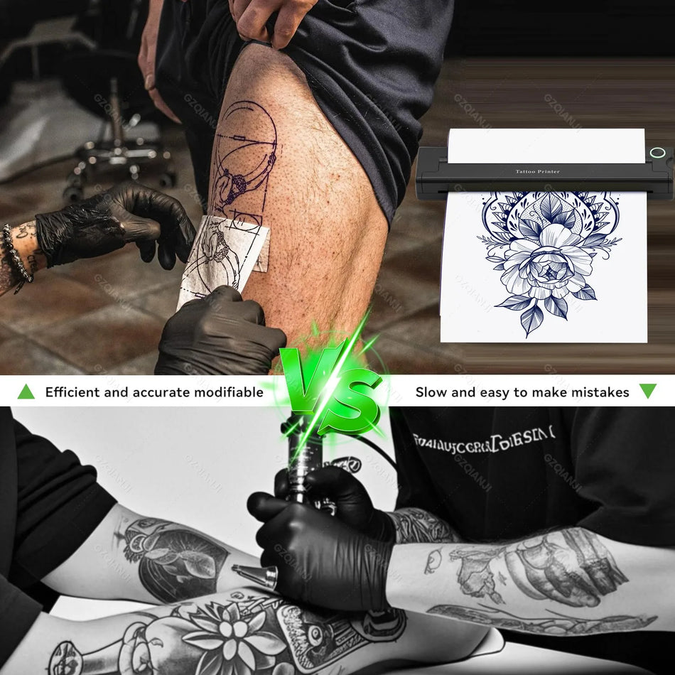 Drahtloser Tattoo-Transferdrucker GZTP04 mit Bluetooth-Druck und 5 kostenlosen Papieren