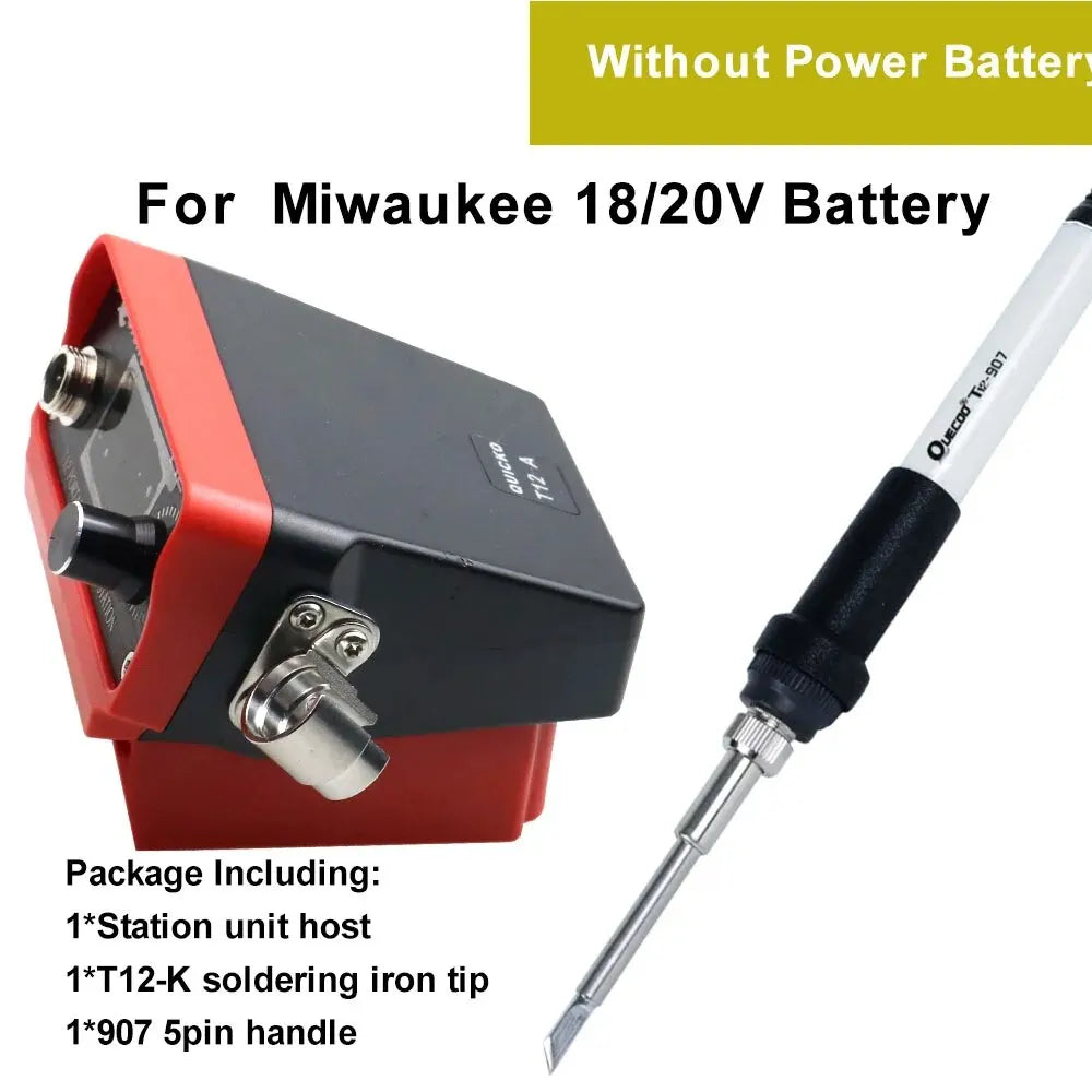 72W T12 Soldering Station &ndash; Battery Compatible With 20V Max for Miwaukee battery