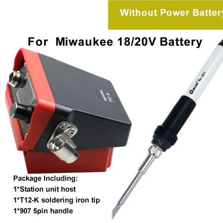 72W T12 Soldering Station &ndash; Battery Compatible With 20V Max for Miwaukee battery