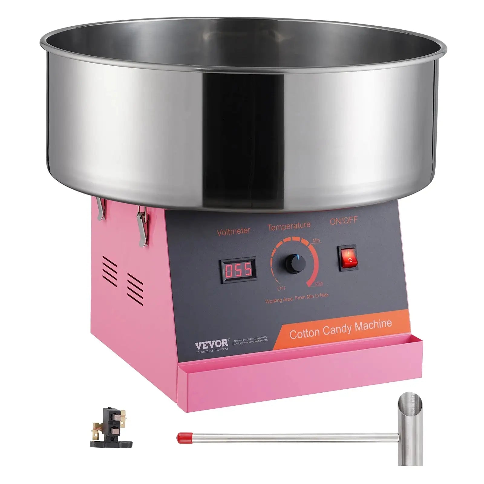 Commercial Cotton Candy Machine With Stainless Bowl