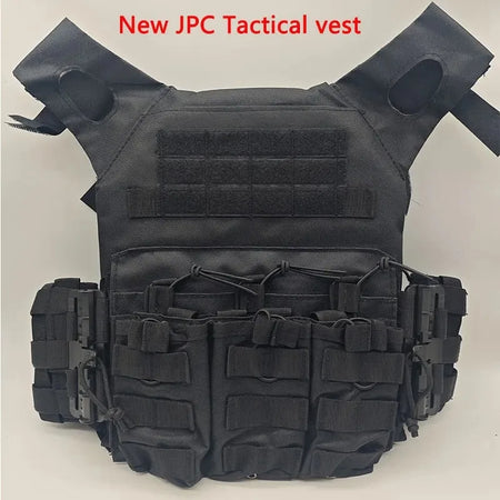 Quick Release Buckle Tactical Vest JPC - Ultra Lightweight Black