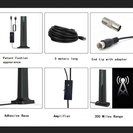 AH-190 &ndash; Indoor TV Antenna With Long Range HD Signal