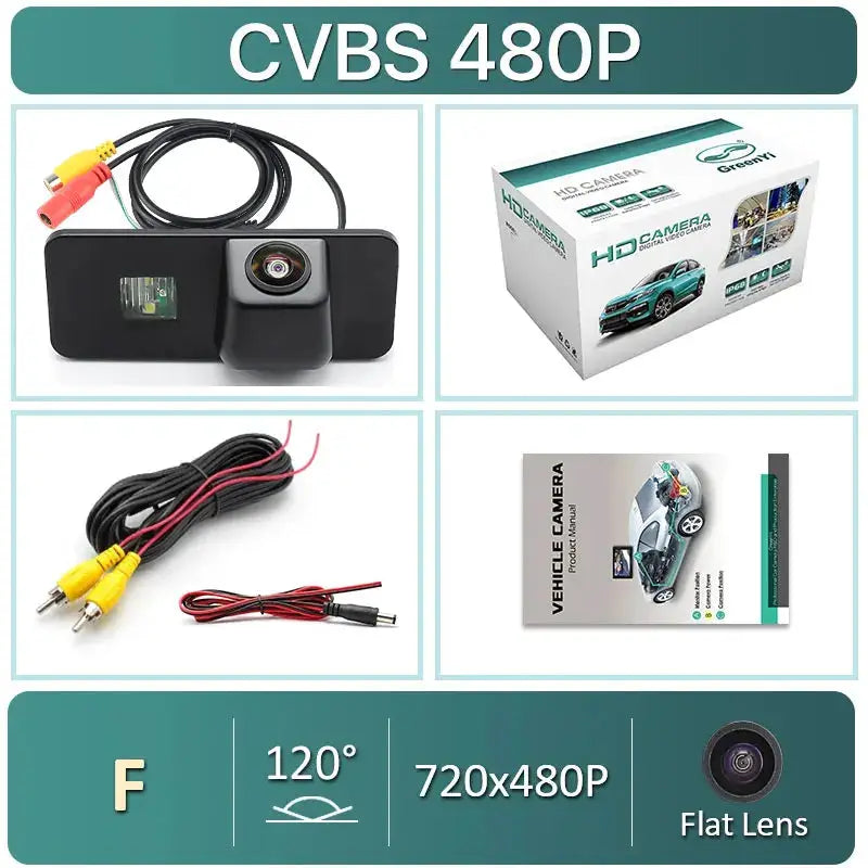 AHD Rear View Camera With Guidelines For VW Skoda Golf Jetta by InterCyprus Trading Ltd