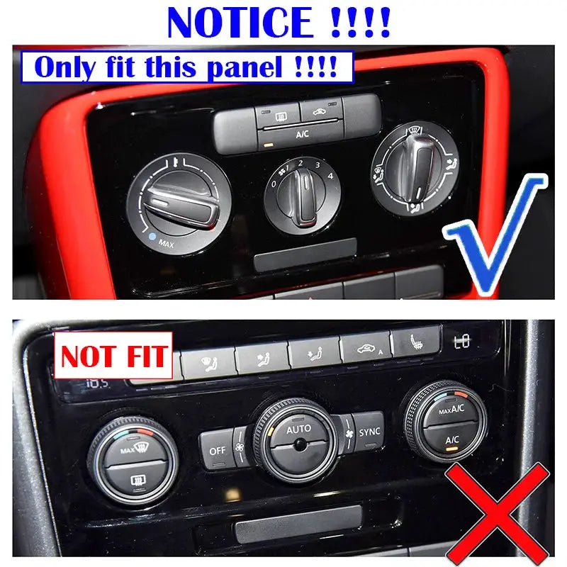 For VW GOLF PLUS Rabbit Beetle A5 Coccinelle Maggiolino Fusca Heater Climate Control Switch Knobs Air Conditioner Buttons Dials by InterCyprus Trading Ltd