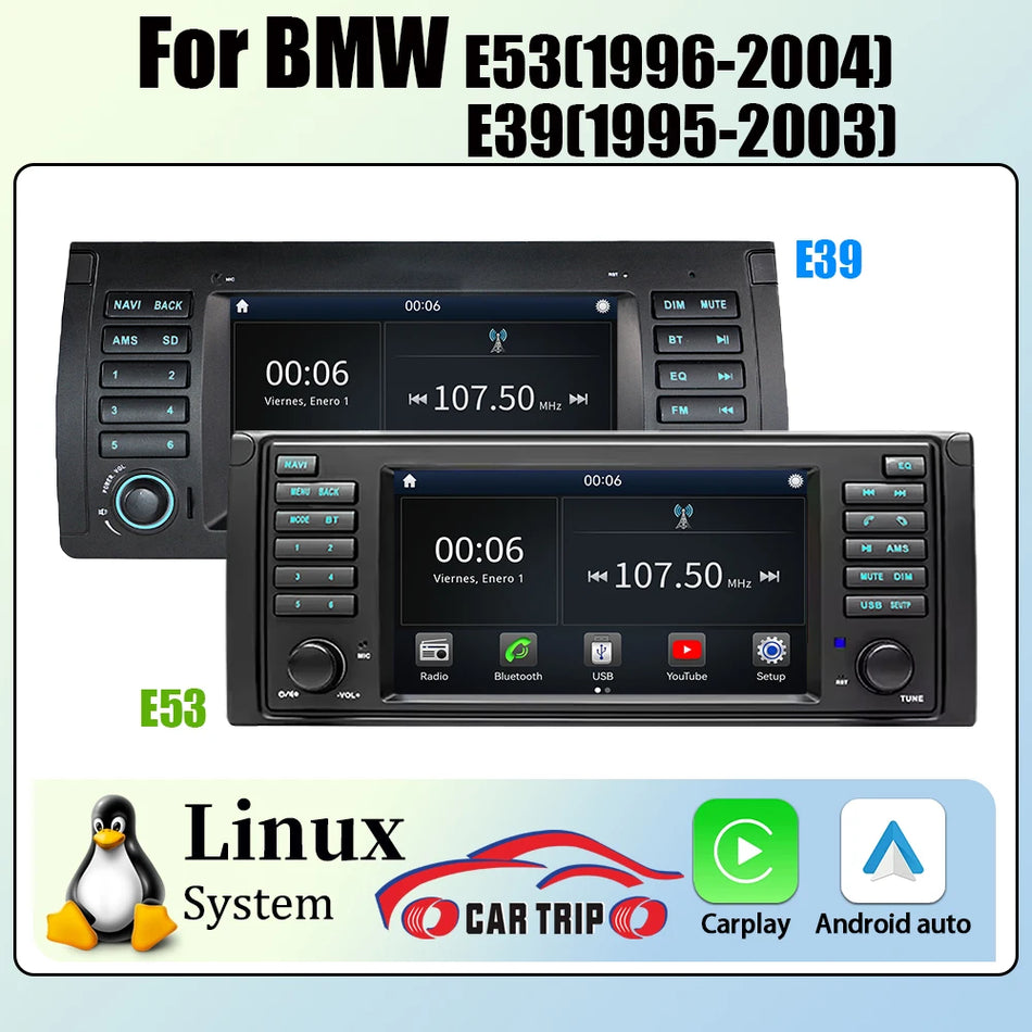 Android Car Radio With 7 Touch Screen For BMW E53 E39 E38 X5 M5