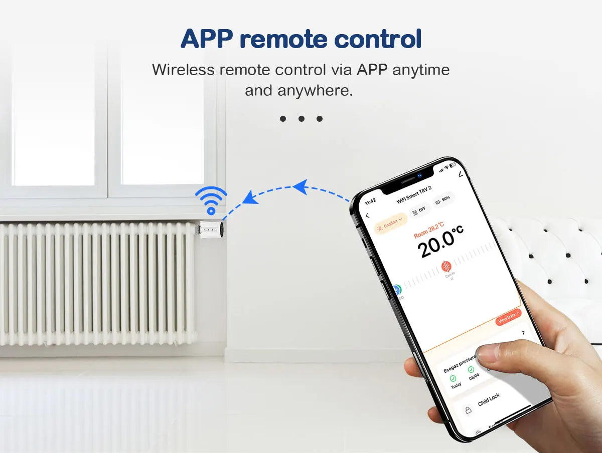 Tuya Smart WiFi Thermostat Radiator Valve TRV &ndash; App Control