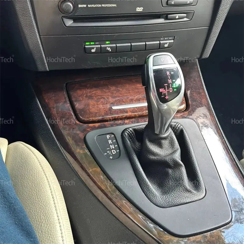 For BMW 1 Series E81 E82 E87 E88 2005-2011 PU Leather LED Gear Shift Knob Thumb Type Shifter Lever Head Retrofit Kit by InterCyprus Trading Ltd