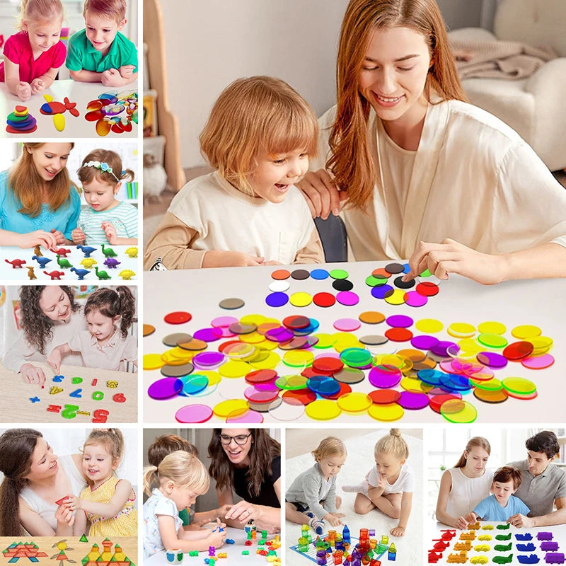 BOS30081 Light Table Sorting Blocks &ndash; Sensory Learning Fun