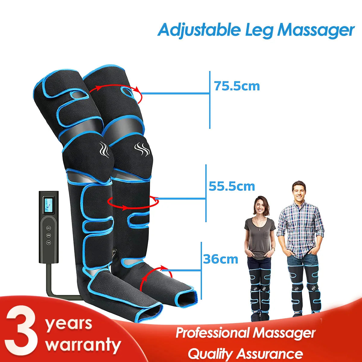 360&deg; Air Pressure Leg Massager for Blood Circulation &amp; Relaxation