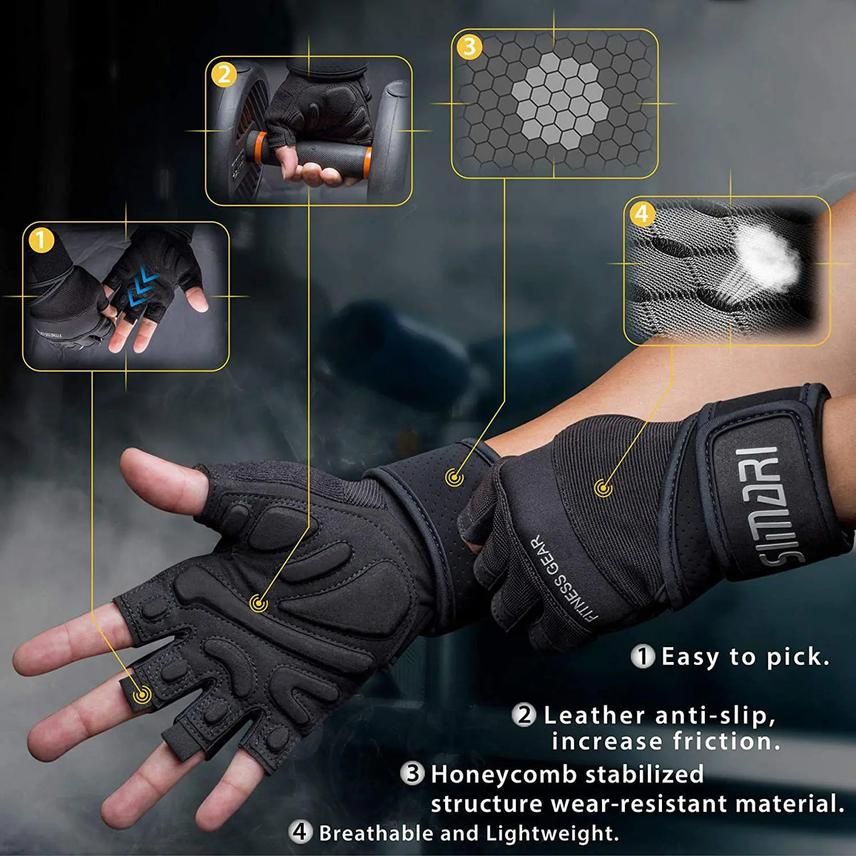 Best Gym Gloves for Weight Lifting &amp; Fitness - Unisex