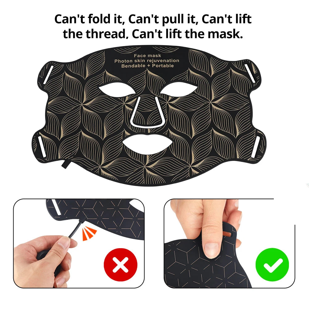 MEETCARE LED 8 Colors Face Mask &ndash; Advanced Near-Infrared Therapy for Anti-Aging and Skin Rejuvenation