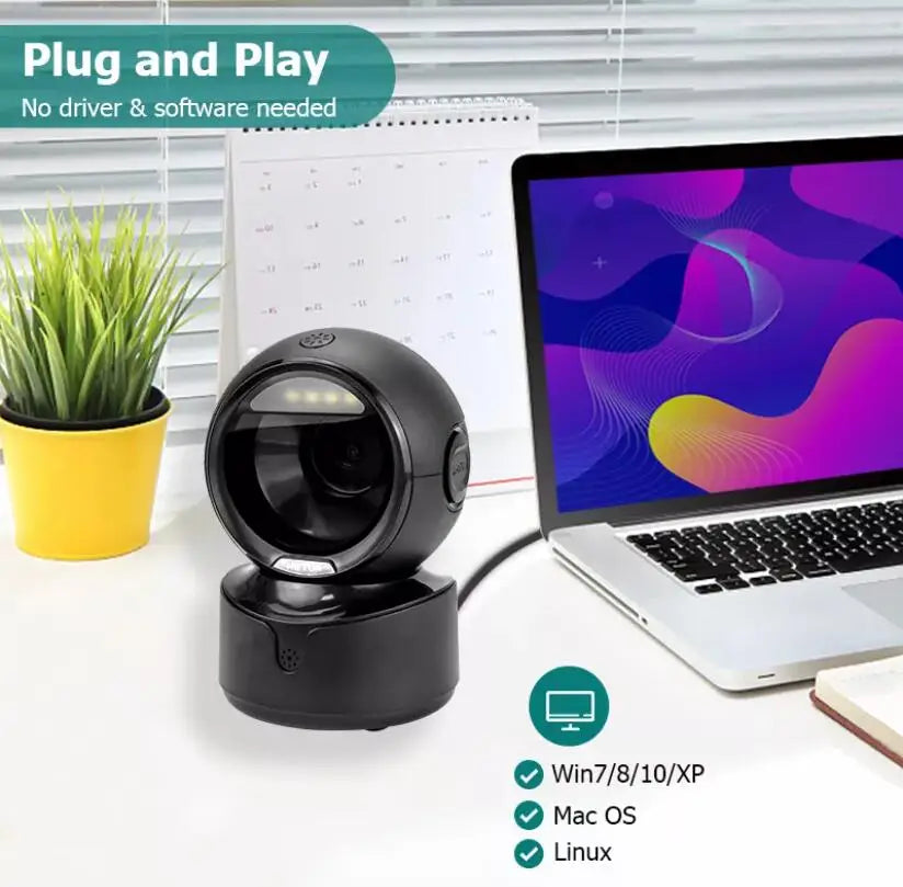 NETUM A5 2D Desktop Barcode Scanner &ndash; Hands Free Operation