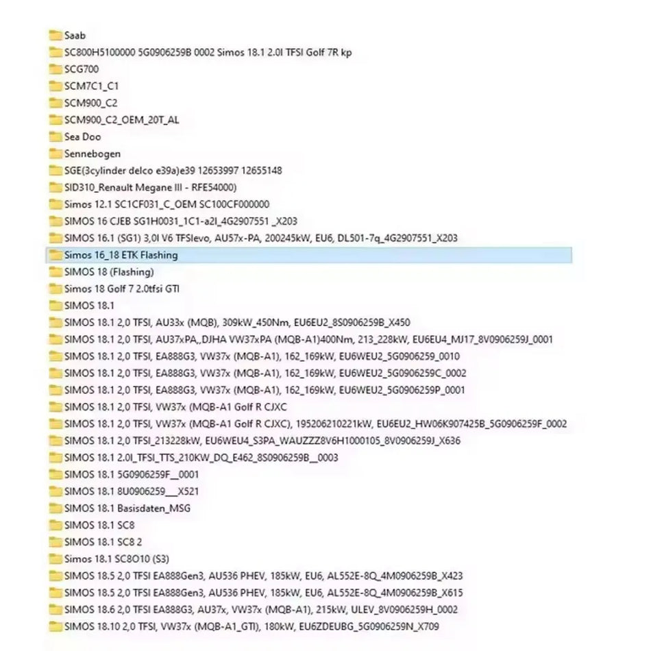 WinOLS Μεγάλο Πακέτο Damos Εργαλείο Επισκευής Αυτοκινήτου 93 GB για Chip Tuning Mappacks