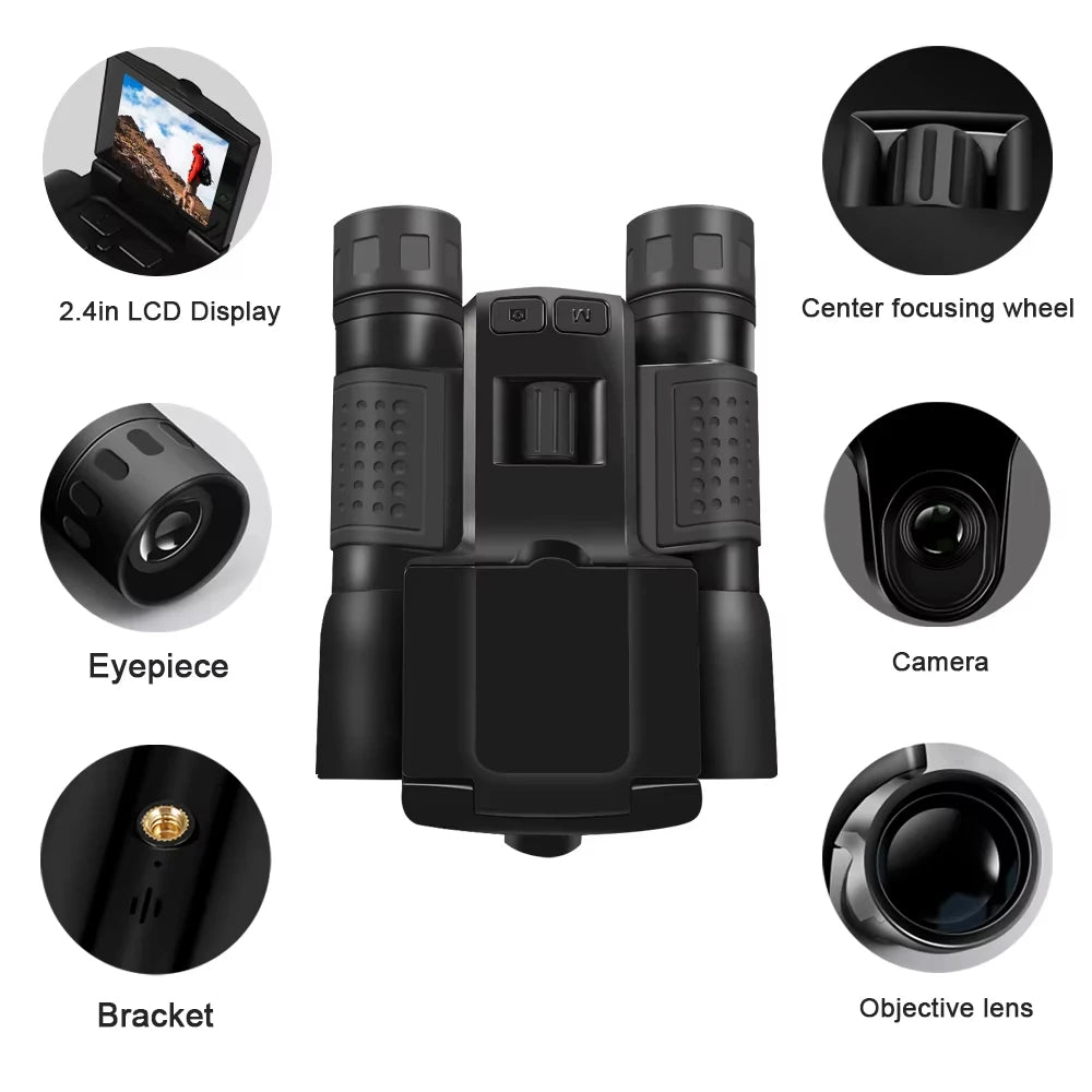 DT30 12X32 Binoculars Camera - 2.5K HD 12X Optical Zoom